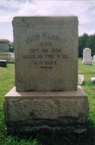 Hugh Gable's grave